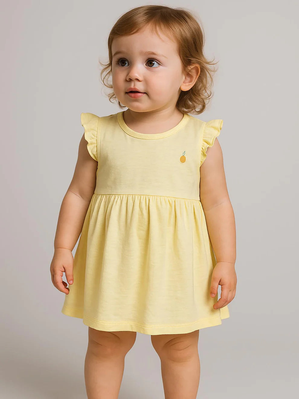 Light Cotton Yellow Dress