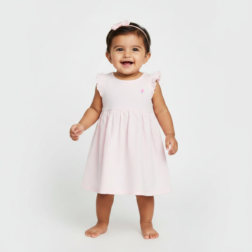 Light Cotton Baby Pink Dress