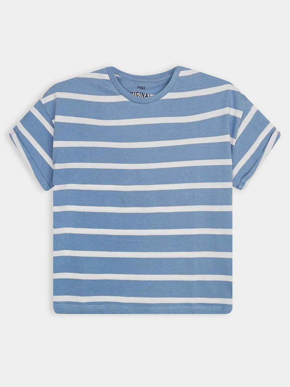 Soft Cotton Dull Blue Tee