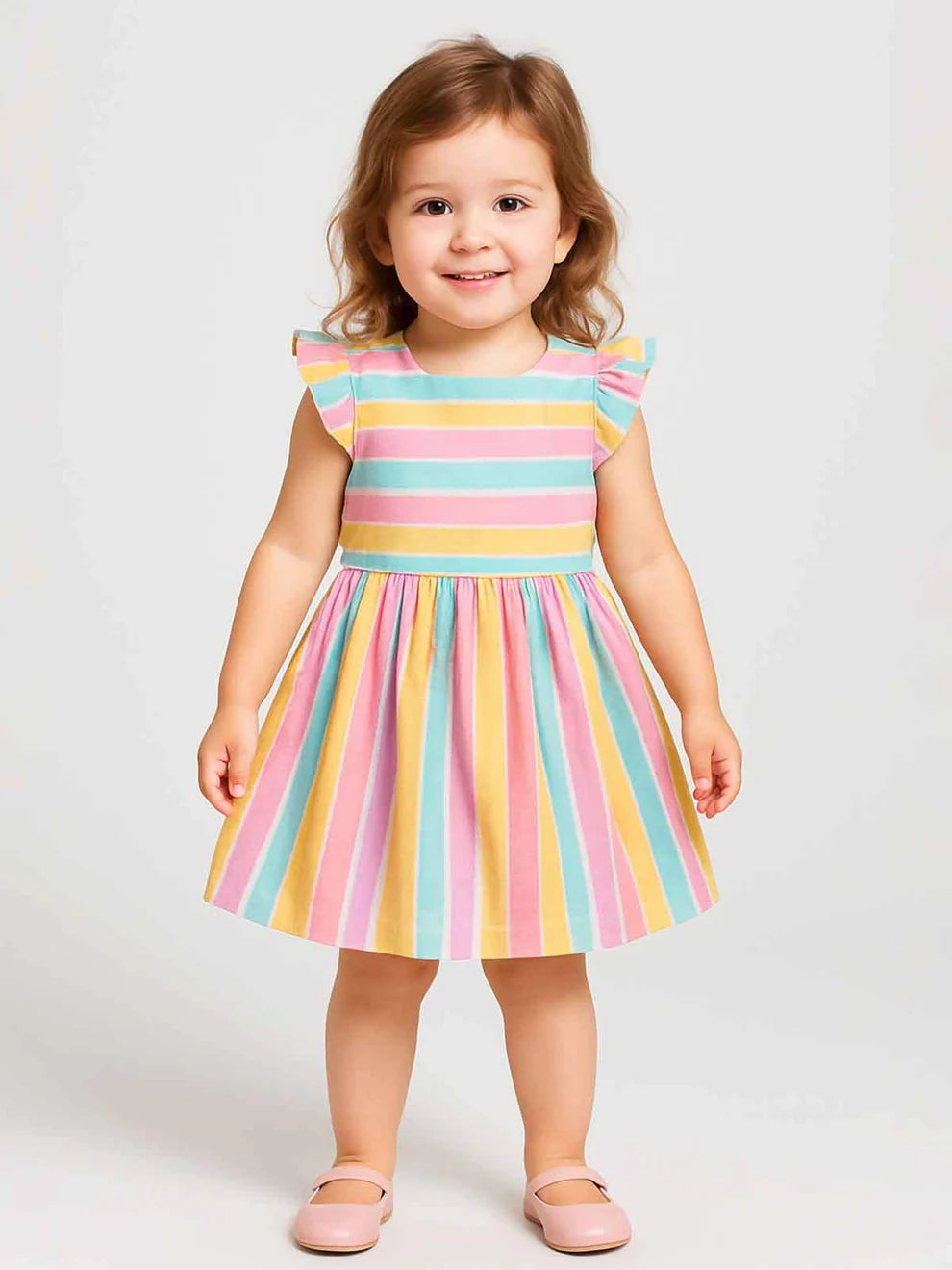 Multi Color Striped Dress