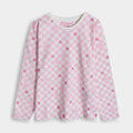 Soft Cotton Pink Checkered Tee