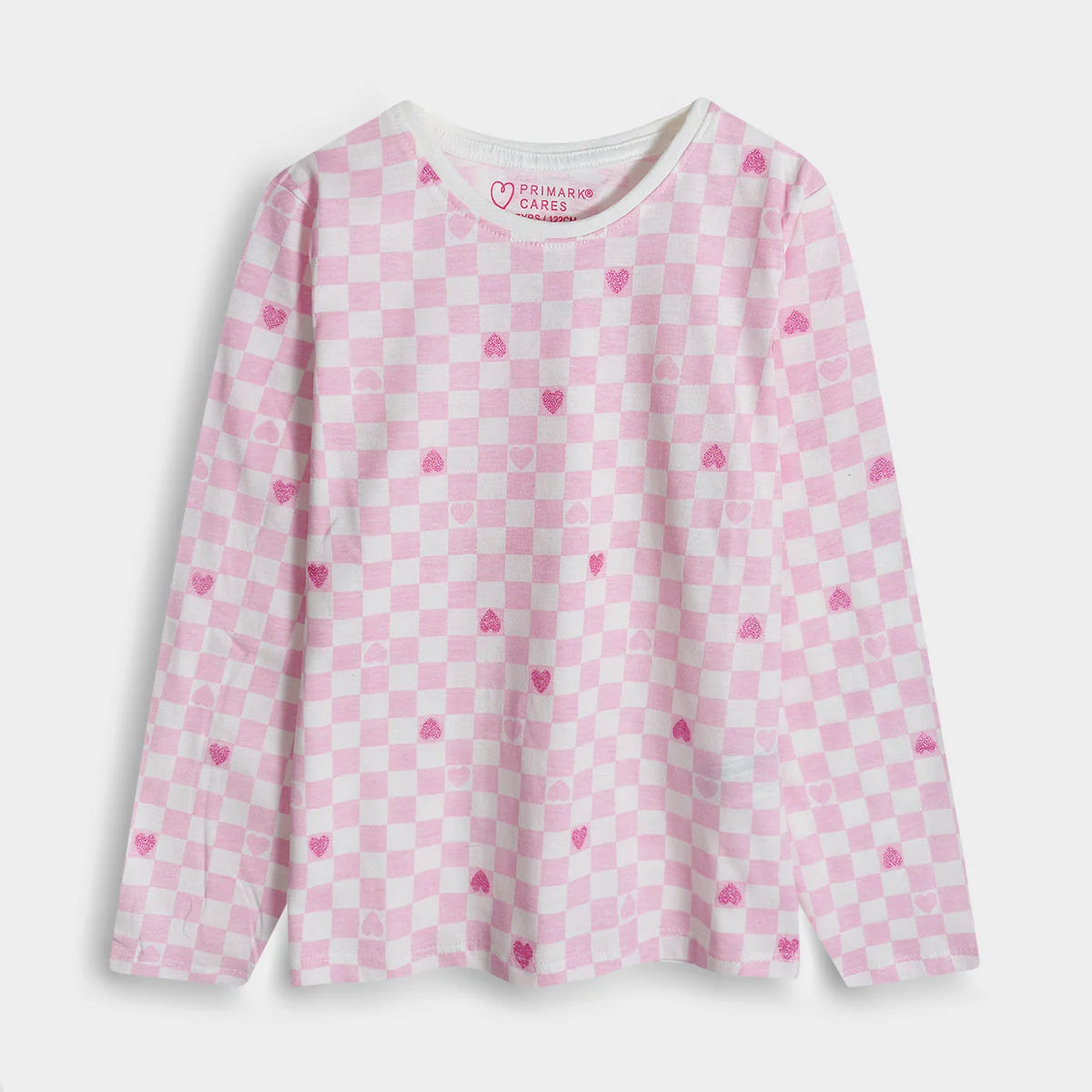 Soft Cotton Pink Checkered Tee