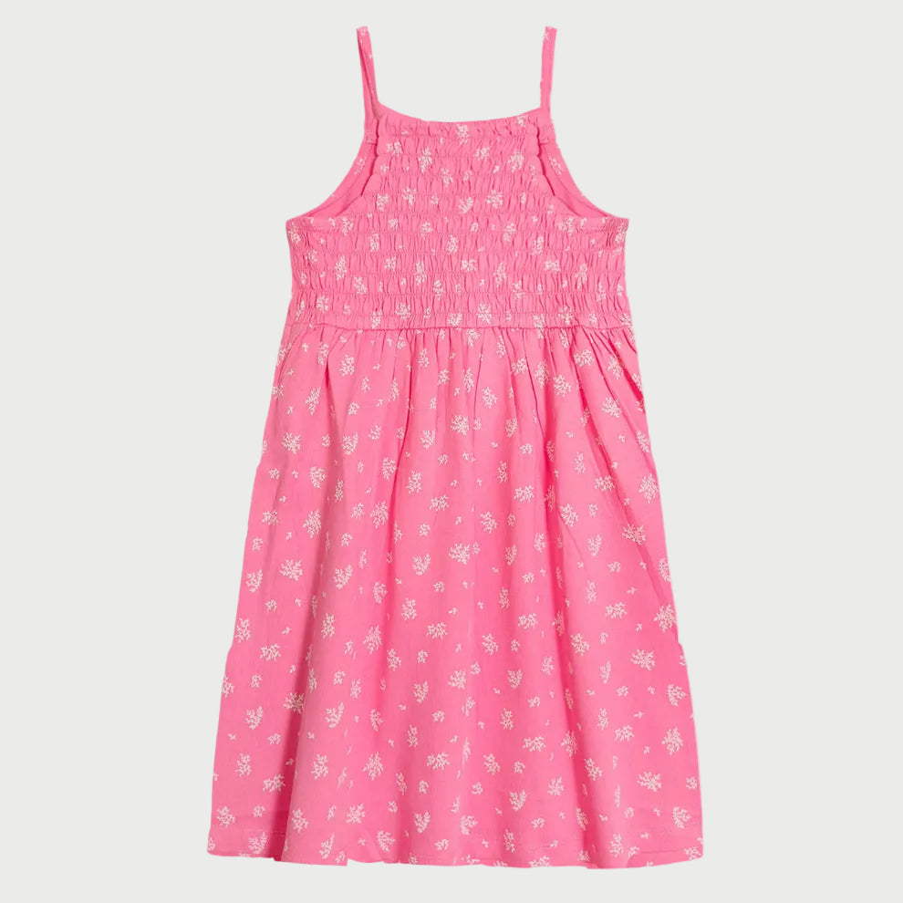 Summery Pink Smocked Dress