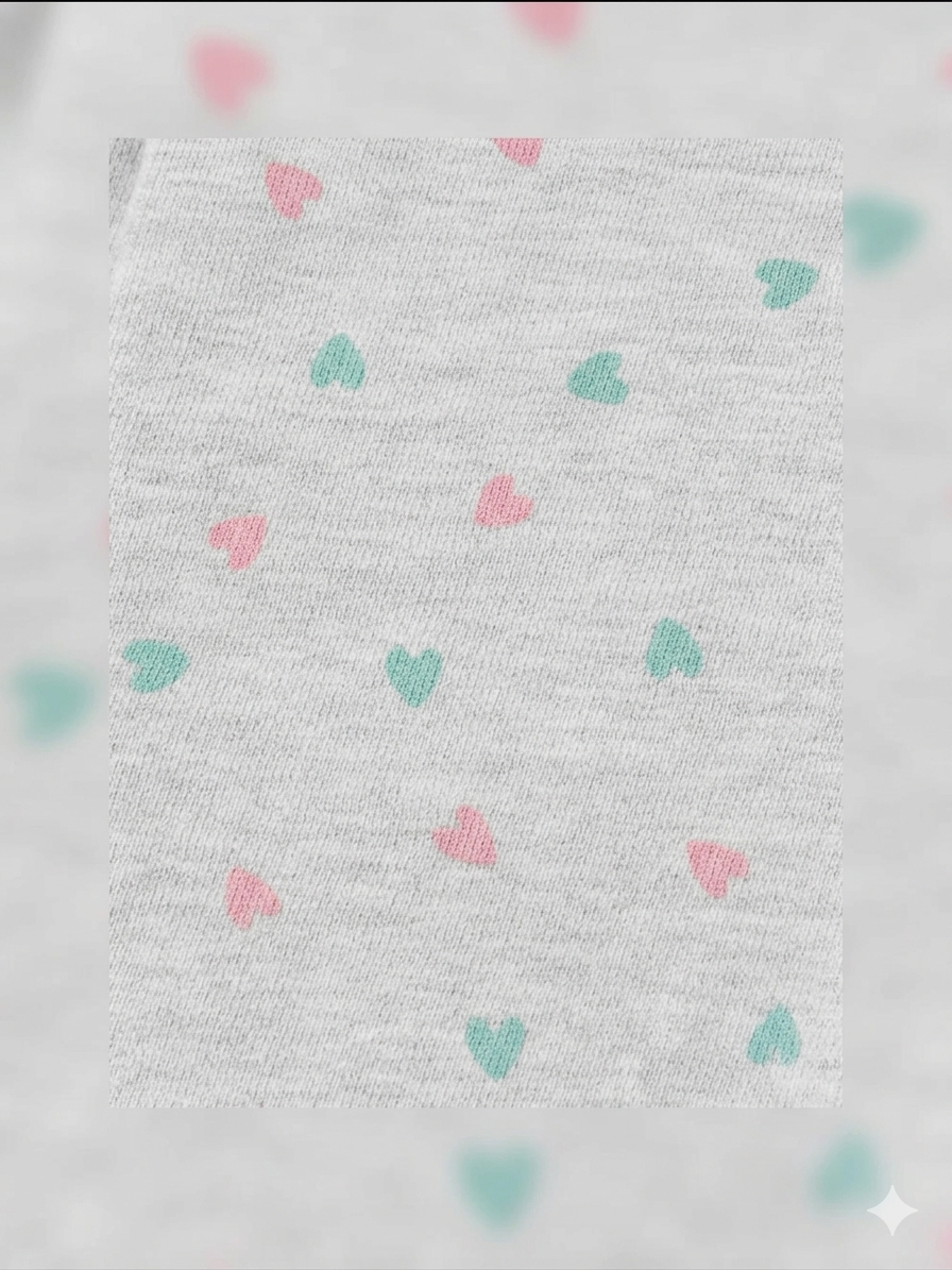 Heart Polka Grey Leggings