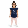 Soft Cotton Navy Blue Glitter Top