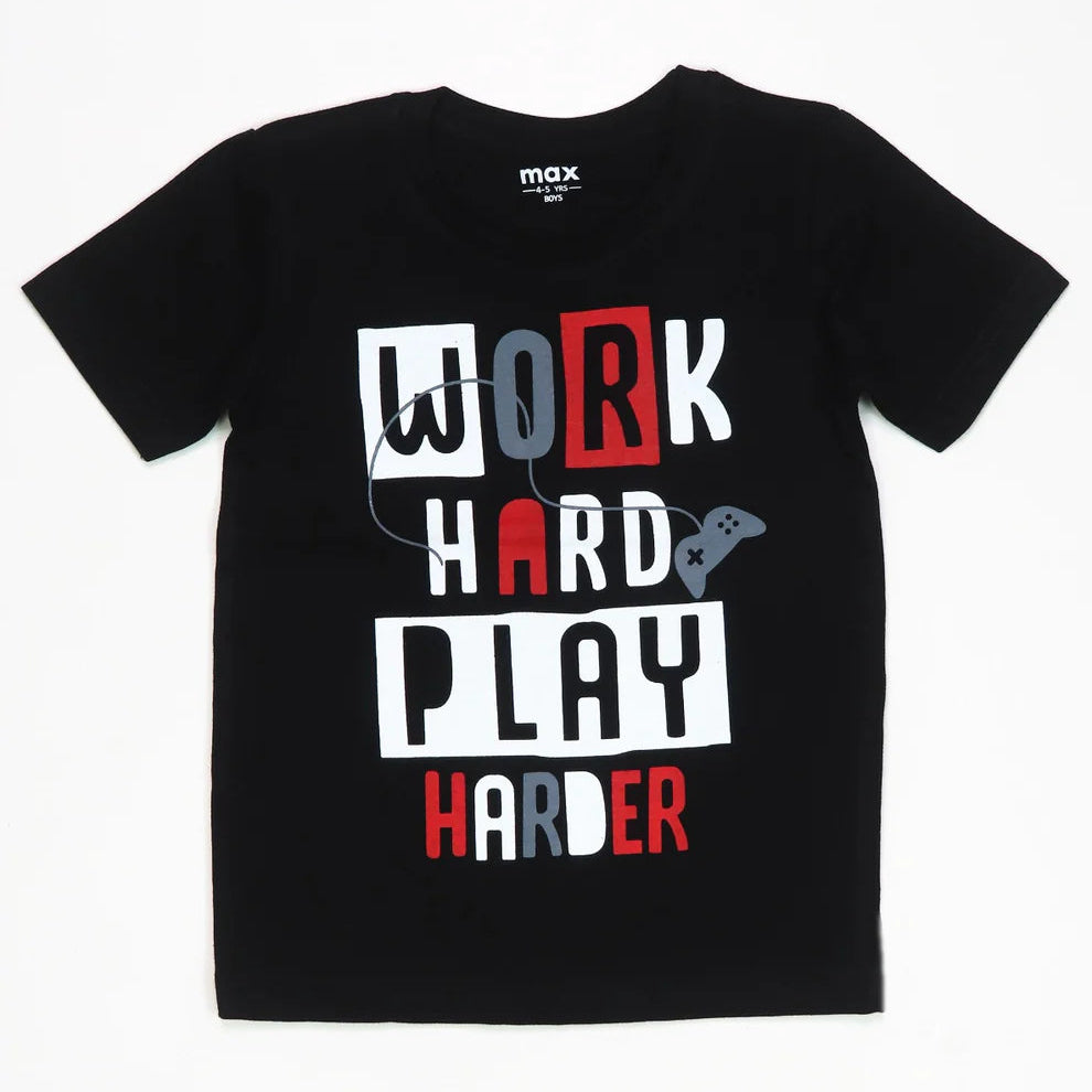 Black Cotton Tee