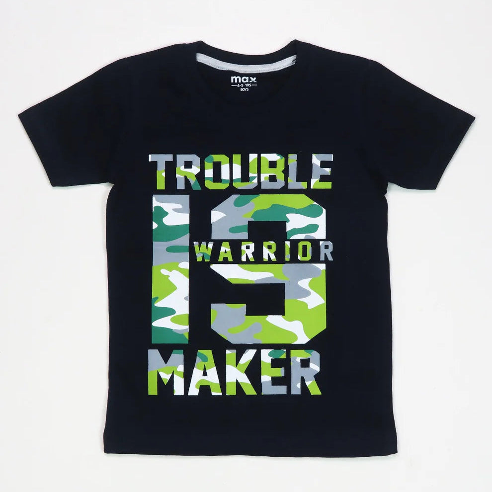 Black Camo Cotton Tee