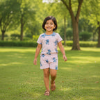 Pink and Blue Stitch Unisex Co-ord Set