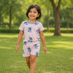 Pink and Blue Stitch Unisex Co-ord Set