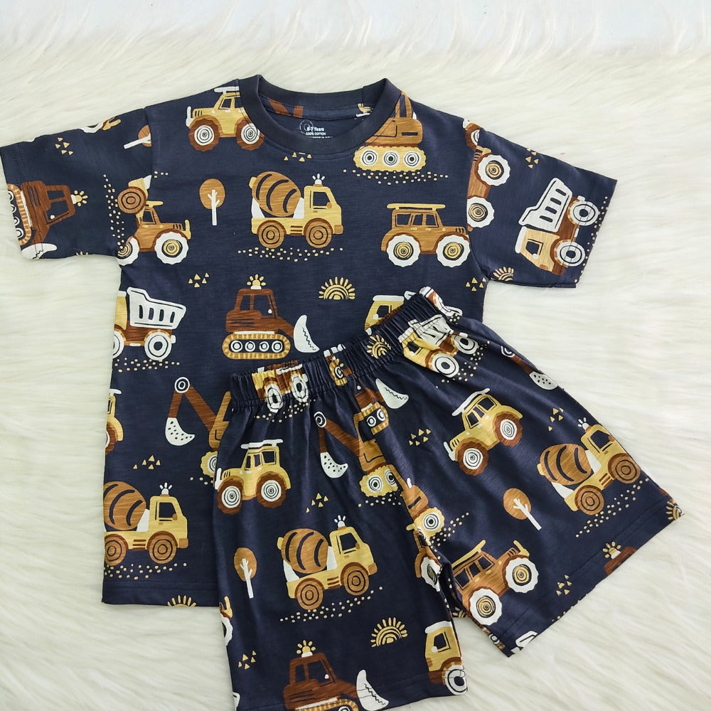 Blue Construction Co-ord Set