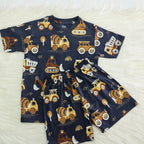 Blue Construction Co-ord Set