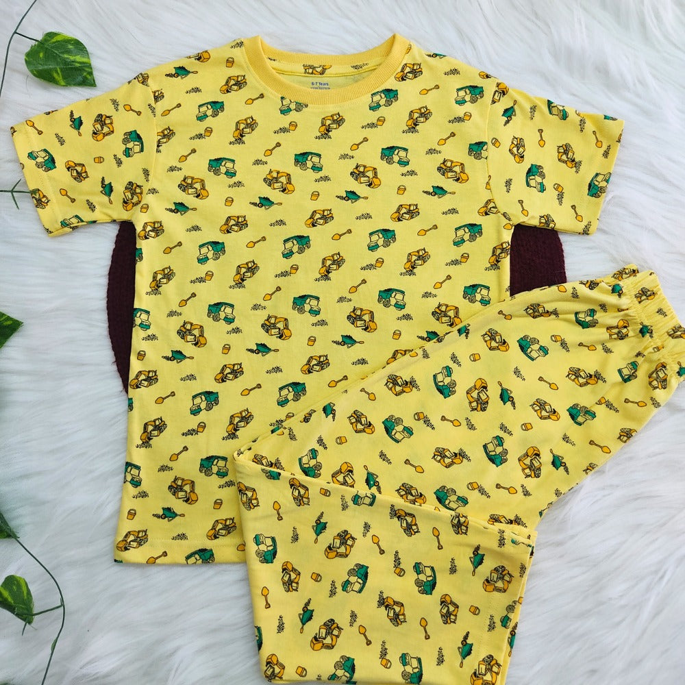 Yellow Construction Co-ord Set